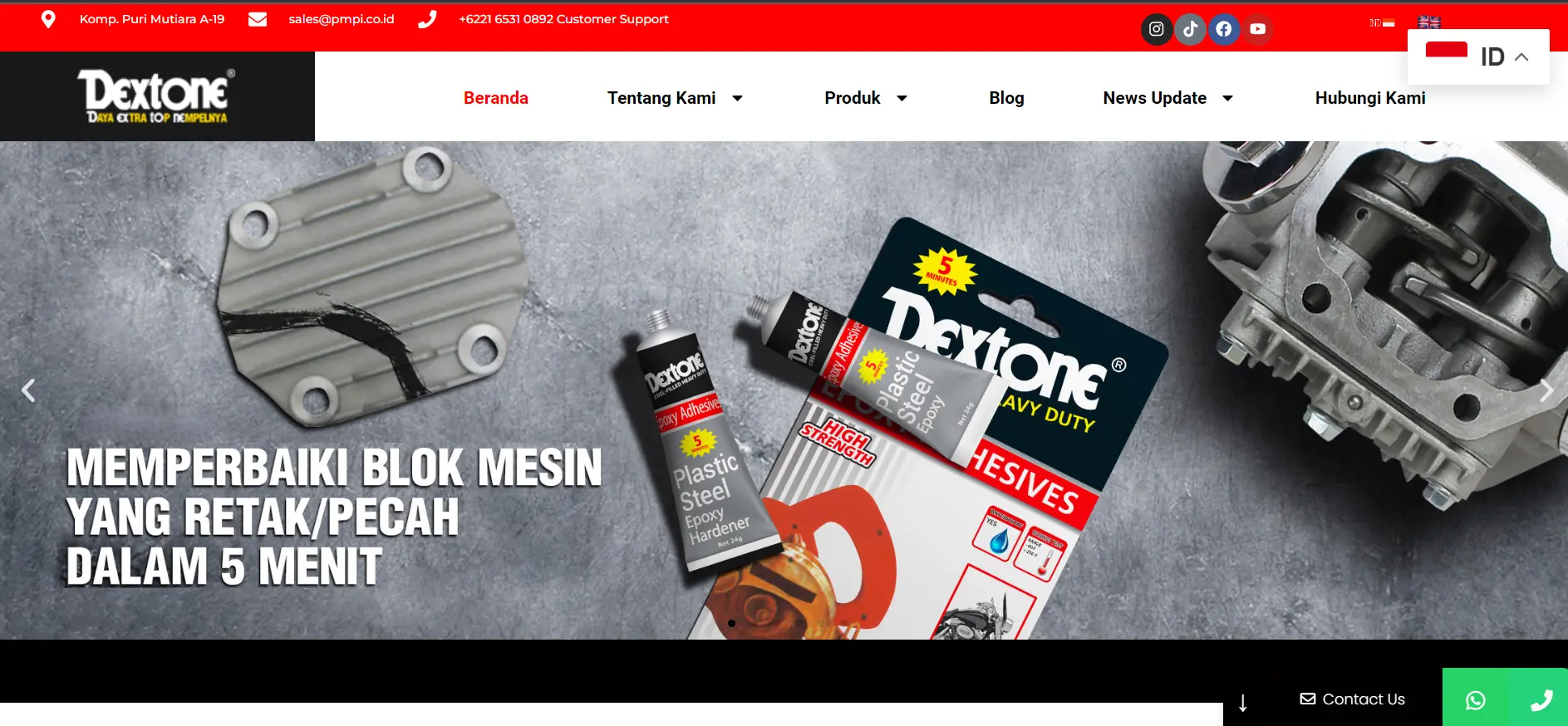 Project Website Dextone