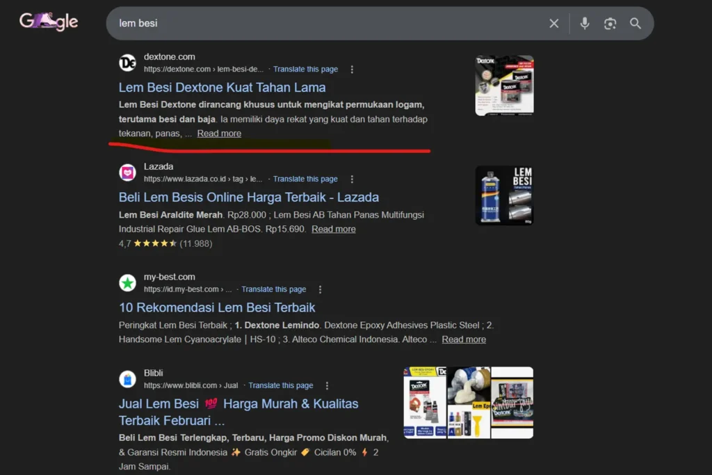 Studi kasus jasa seo