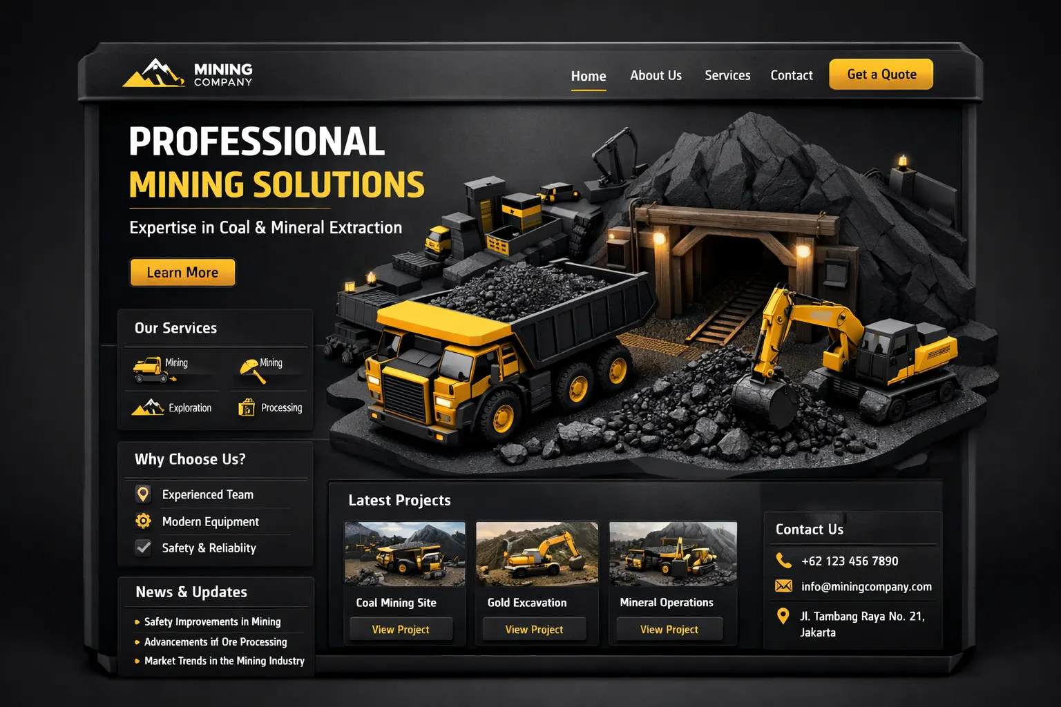 Web Pertambangan Performa tinggi