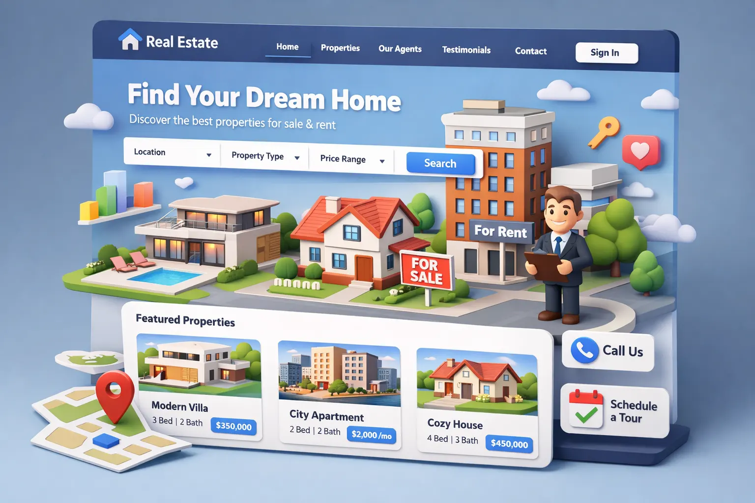 Web Real Estate ramah Core Web Vital
