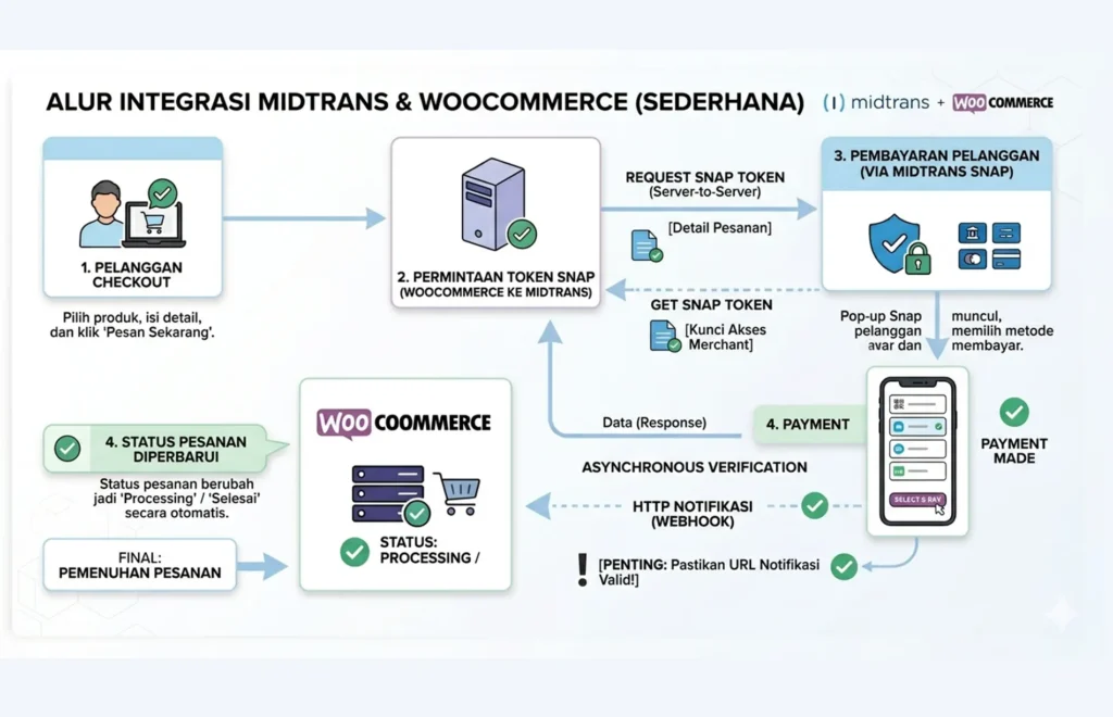 Workflow Api Integrasi Payment Gateway
