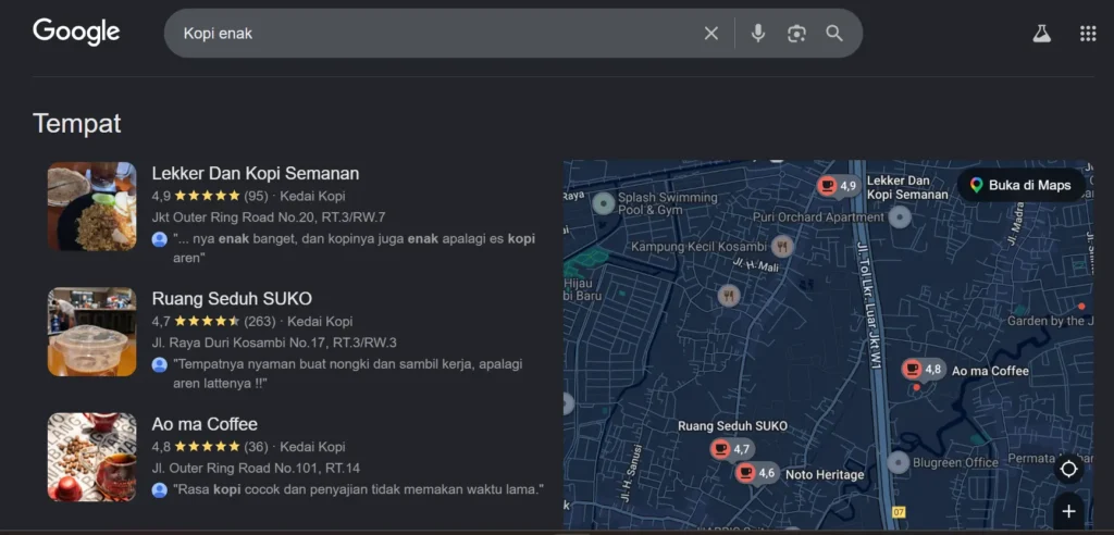 contoh kueri