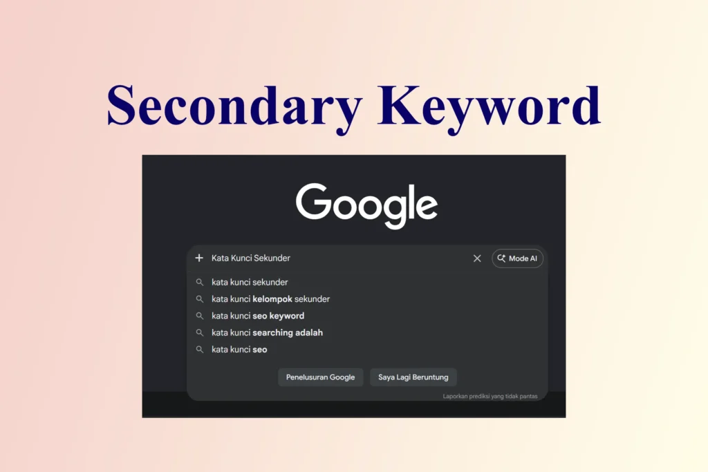 gambar ilustrasi Secondary keyword
