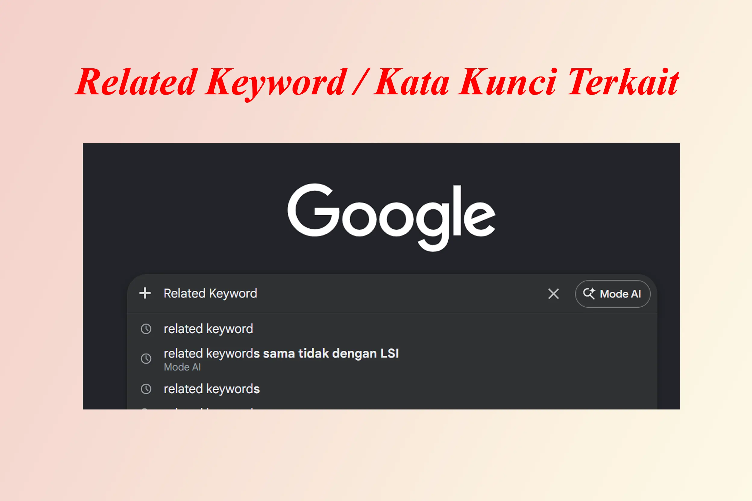 Related Keyword atau kata kunci terkait