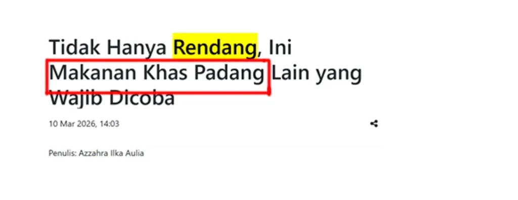 beda kata kunci sekunder dan terkait