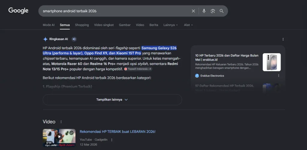 gambar contoh tujuan pencarian komersial